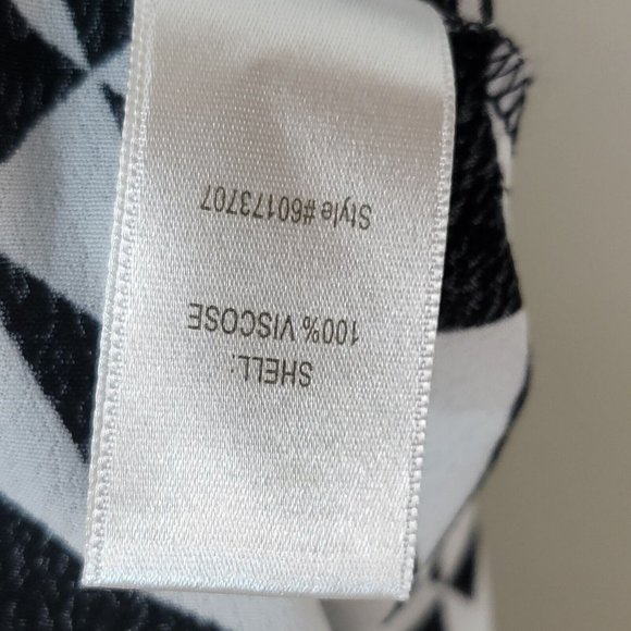 WITCHERY gold snake chain strap midi dress women's size 4 - 6 black white splits - Picture 12 of 12